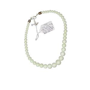 DTR Jay King 925 Silver Graduated Peridot Bead Necklace